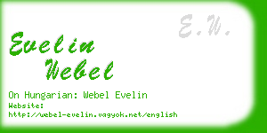 evelin webel business card